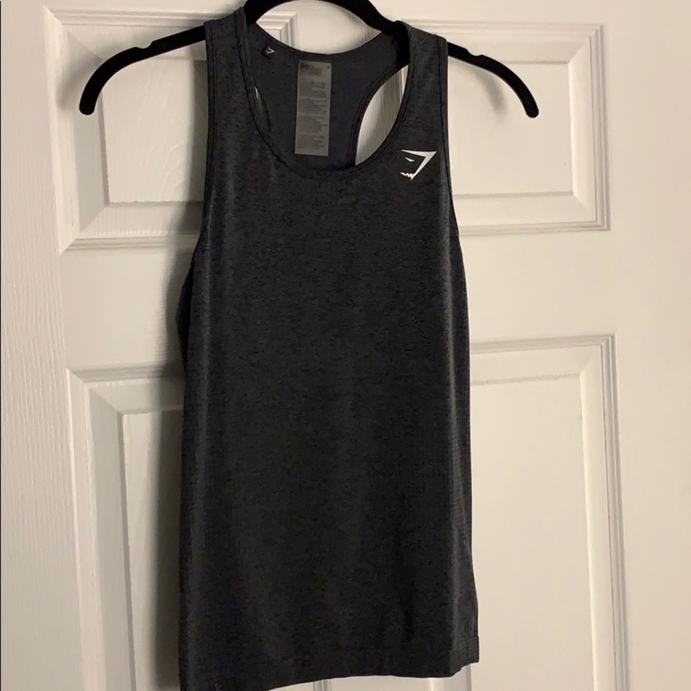 Gymshark Vital Seamless Vest - Black Marl